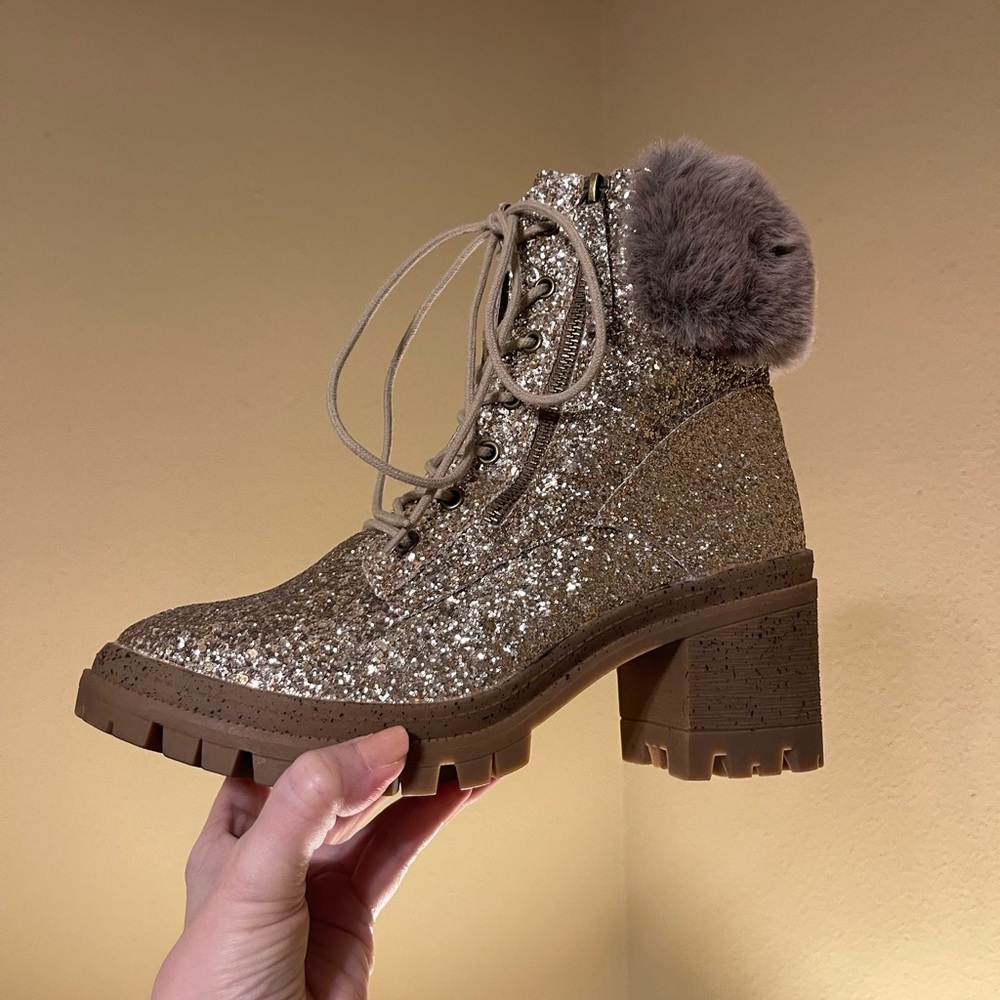 Glitter ✨ Bling Combat Boots NEW